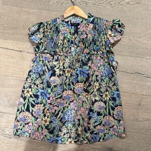 Floral Smocked Blouse